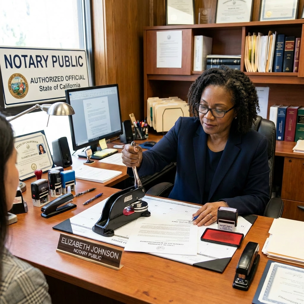 Change subject to African American notary public